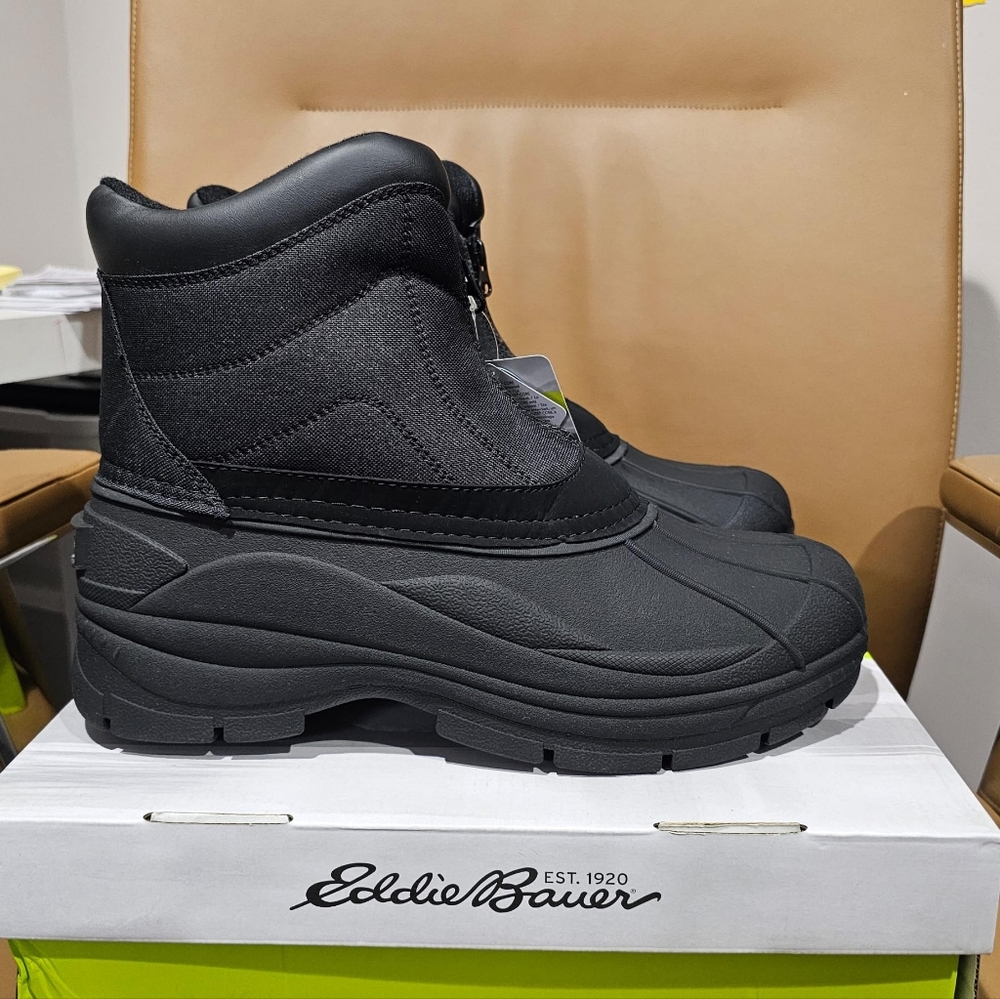 Eddie Bauer Waterproof Men Boots Size 10 Black